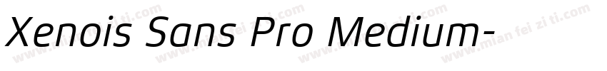 Xenois Sans Pro Medium字体转换